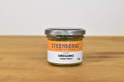 Steenbergs Organic Oregano in Glass Jar from the Steenbergs UK online shop for organic herbs and spices.