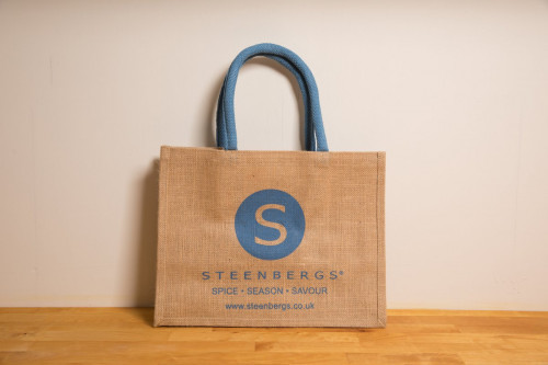 Steenbergs jute shopping bag, reusable