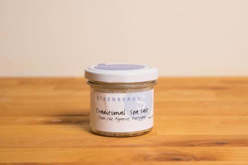 Traditional Sea Salt, sun dried and harvested from the Algarve in Portugal.
