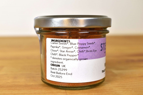 Steenbergs organic vindaloo is blended at the Steenbergs sustainable spice factory in North yorkshire.
