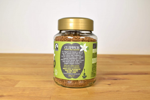 Buy Clipper organic instant decaffeinated coffee 100g, glass jar, from the Steenbergs UK online shop for organic tea and coffee.