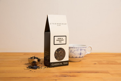 Steenbergs Rose and Bergamot Black Loose Leaf Tea from the Steenbergs UK online specialist tea shop.