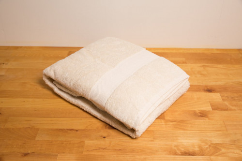 Eco Bath Extra Large Bath Sheet  Towel ( Nude) - Organic Cotton from the Steenbergs UK online shop for organic towels, slippers and bathrobes.