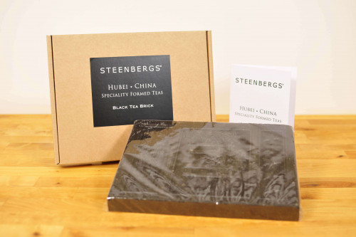 Steenbergs Large Black Tea Brick, Chinese Pavilion Design, boxed, great gift for tea lovers, from the Steenbergs UK online tea shop for tea gifts.