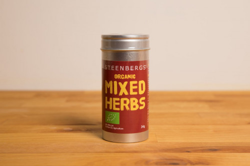 Steenbergs Organic Mixed Herbs Premium Tin from the Steenbergs UK online shop for organic herb mixes and seasonings.