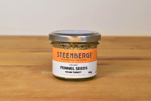 Steenbergs Organic Fennel seed part of the Steenbergs wide range of organic herbs and spices.