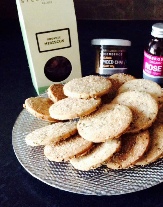 Steenbergs Hibiscus Tea and Rose Butter Biscuit Recipe