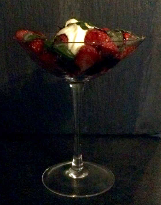 Balsamic Strawberries With Basil And Pepper Recipe