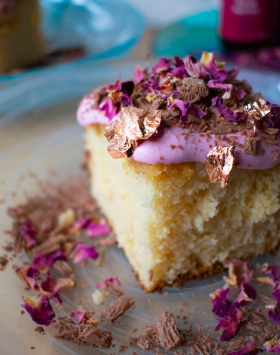 Rosewater Flake Cake Recipe