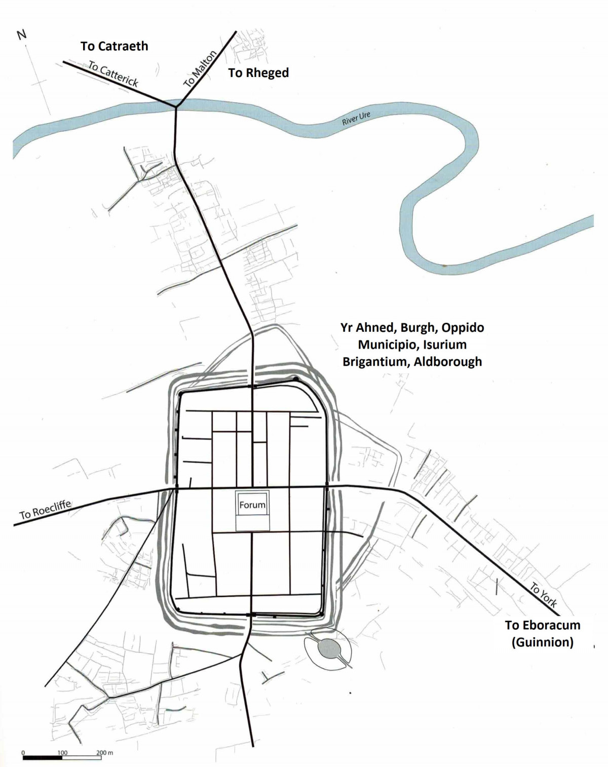 Diagram of Yr Ahned (Erechwydd) Diagram of Yr Ahned (Erechwydd)