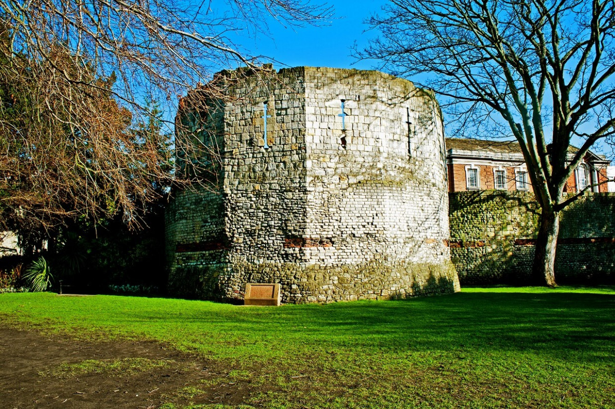 Roman Tower In York Museum Gardens Roman Tower In York Museum Gardens