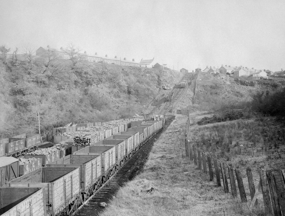 Gwaun Cae Gurwen incline on the Great Western Railway