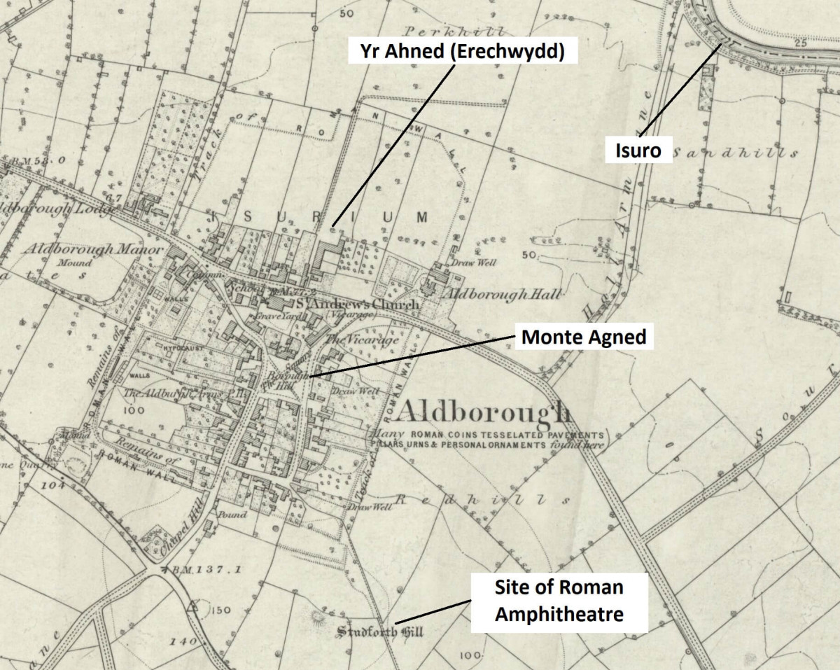 1860s Map Annotated For Erechwydd (Yr Ahned)