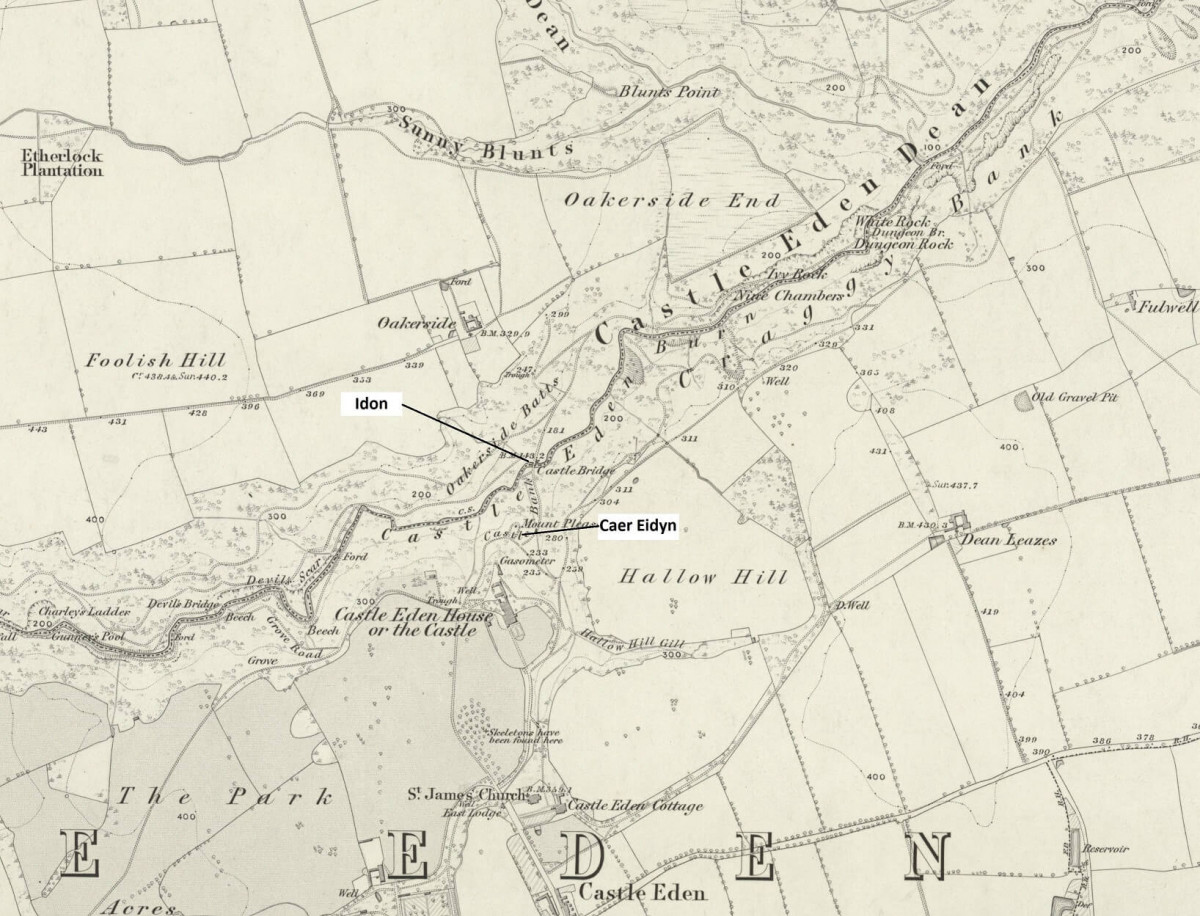 1860s Map Annotated For Caer Eidyn