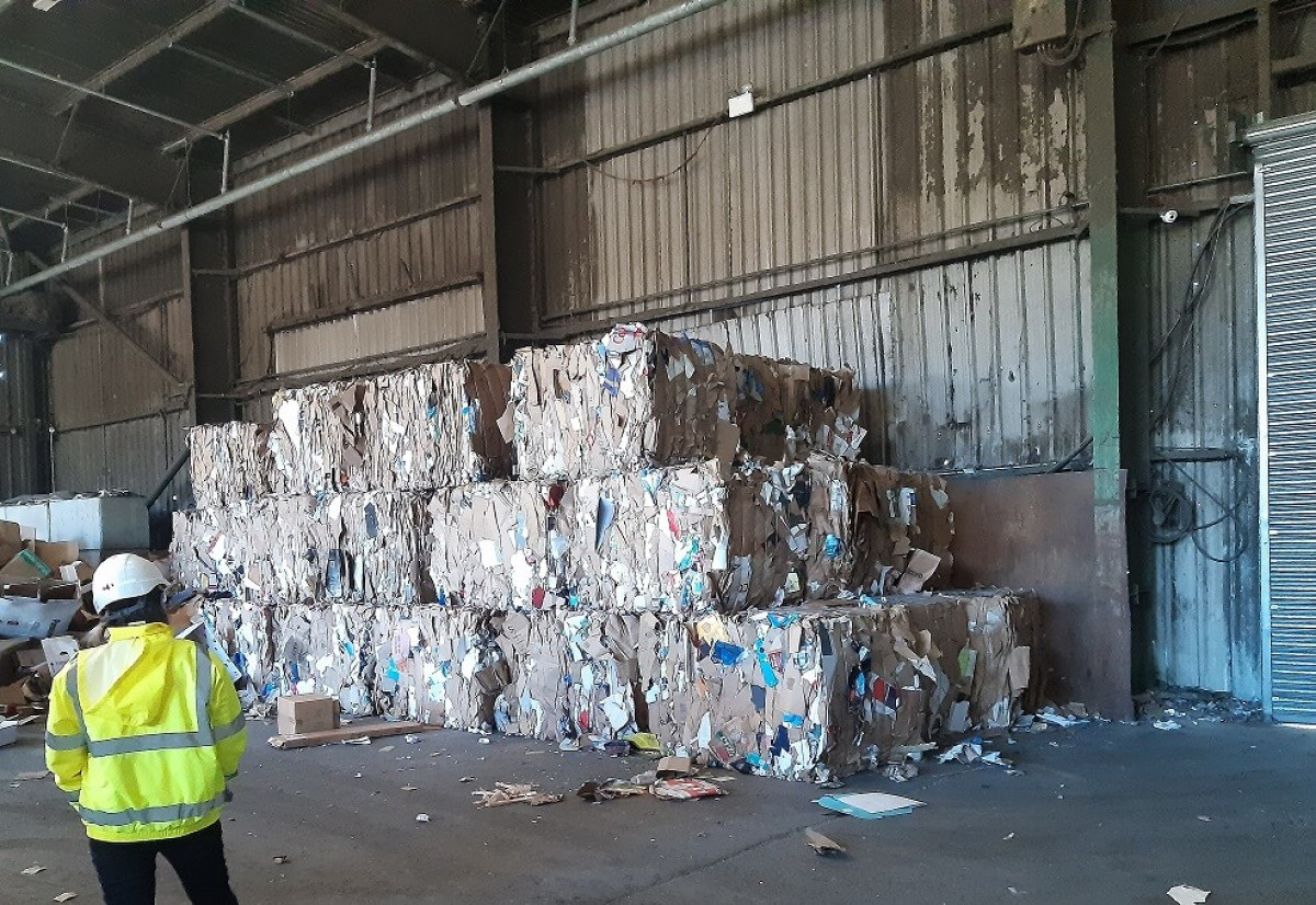 Paper Recyclate Baled At Harewood Whin Waste Transfer Site Paper Recyclate Baled At Harewood Whin Waste Transfer Site