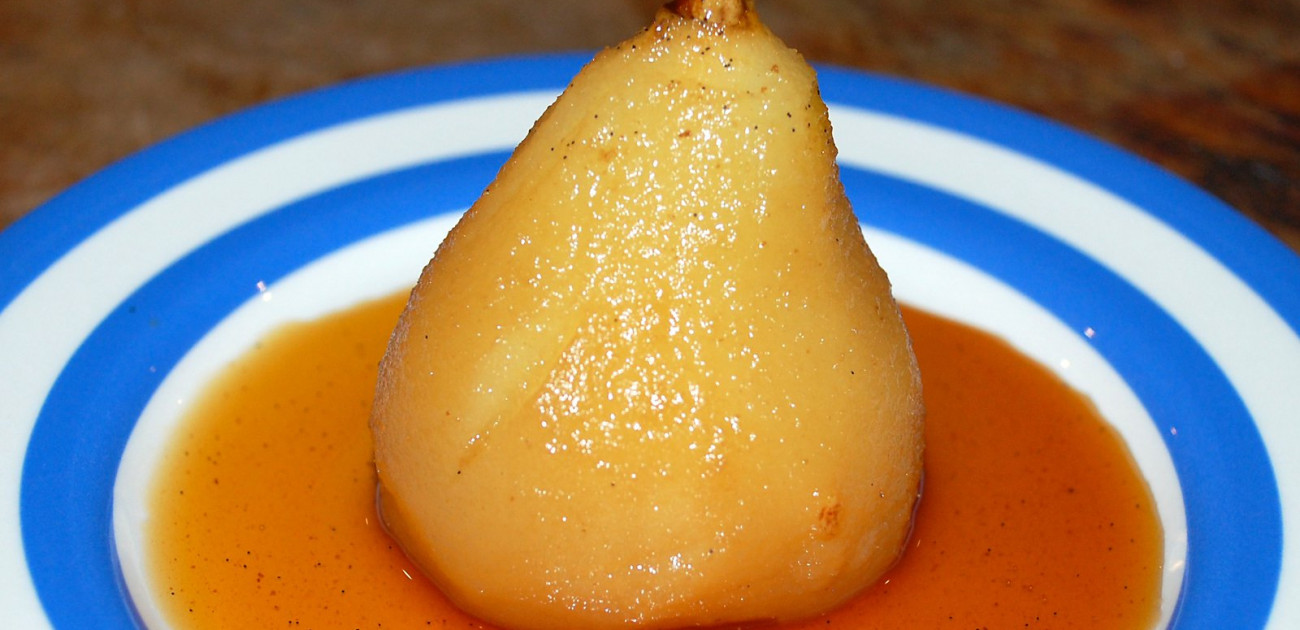 Recipe For Pears In Rooibos With Vanilla And Saffron