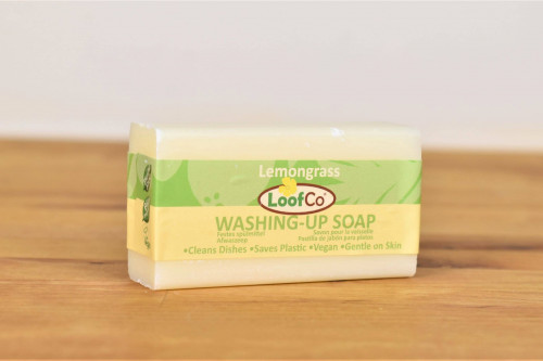 LoofCo Lemongrass Washing Up Soap Bar from Steenbergs UK online shop for vegan and eco friendly cleaning products.