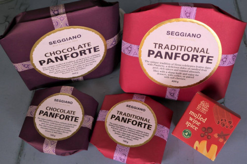 Seggiano panfortes from the Steenbergs UK online shop for Festive Food Gifts.
