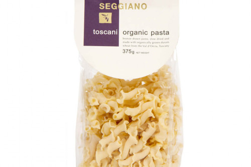 Seggiano organic toscani pasta from the Steenbergs UK online shop for organic vegan food.
