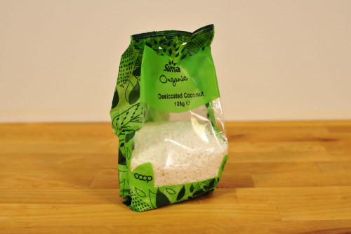 Suma Organic Desiccated Coconut from the Steenbergs UK online shop for organic baking ingredients.