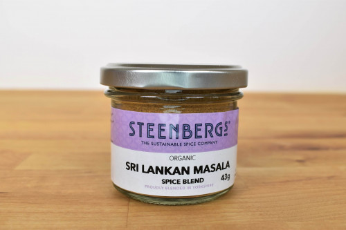Steenbergs Organic Sri Lanka Masala Curry Spice Mix in Glass Jar from the Steenbergs UK online shop for curry and spice mixes.