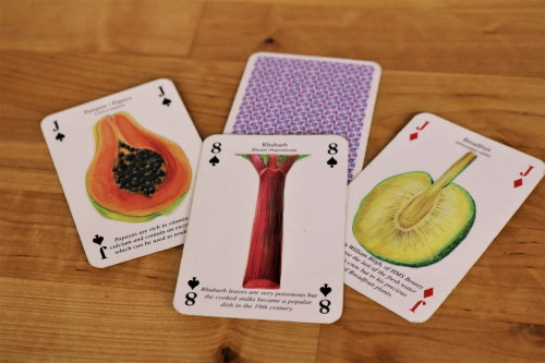 The Famous Fruits Of The World Playing Cards from the Steenbergs UK online shop for nature illustrated playing cards.