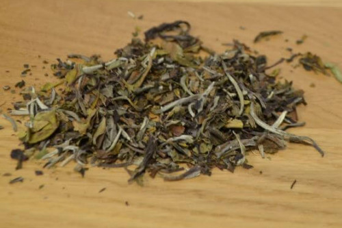 Steenbergs Organic White Bai Mu Dan Loose Leaf tea.