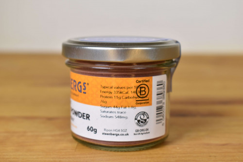 Steenbergs Organic Beetroot powder, dried, part of the UK's sustainable spice range.