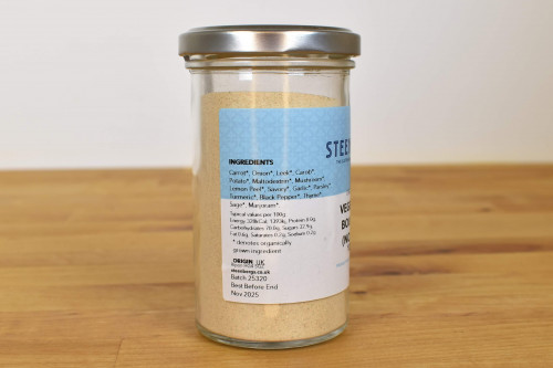 Steenbergs Organic Vegetable Bouillon with no added salt is part of The Sustainable Spice Company's range.