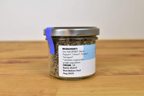 Salt and herbs for chicken and turkey from B-Corp spice company Steenbergs.