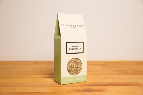 Steenbergs Organic Liquorice Tea, Loose Leaf, from the Steenbergs UK online shop for organic herbal teas and infusions.