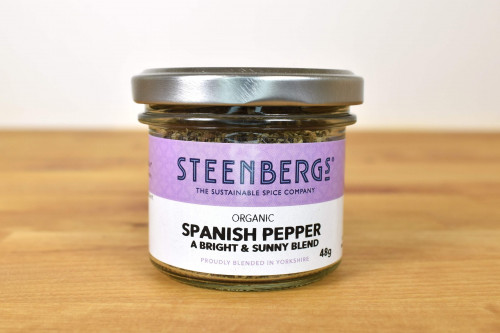 Steenbergs Organic Spanish Citrus Pepper Seasoning from the Steenbergs UK online shop for organic herbs, spices and seasonings.