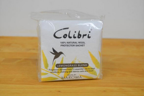 Colibri 100% natural wool protector sachets from the Steenbergs UK online shop for ecofriendly households.