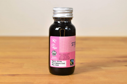 Steenbergs Organic Fairtrade Vanilla Extract, 60ml, from the Steenbergs UK online shop for organic Fairtrade baking ingredients and organic baking extracts.