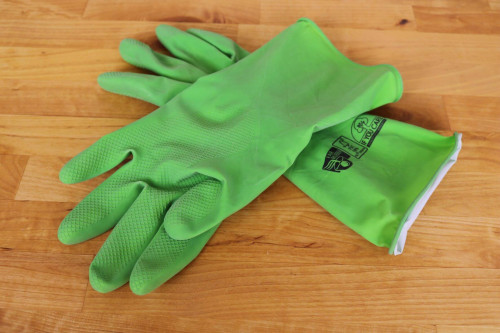If you Care Fair Trade reusable latex gloves from the Steenbergs UK online shop for ethical and ecofriendly household cleaning items.