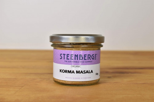 Buy Steenbergs Organic Korma Masala Curry Spice Mix from the Steenbergs UK online shop for curry mixes and indian spices.