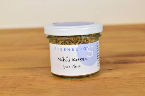 Niki's Korean Spice Blend, blended by Steenbergs, and available at the Steenbergs UK online shop for asian spice blends.