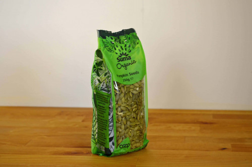 Suma Organic Pumpkin Seeds 250g available from Steenbergs UK online shop for organic food.