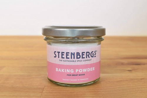 Steenbergs Baking Powder in Glass Jar part of The Sustainable Spice Company's baking ingredients range.