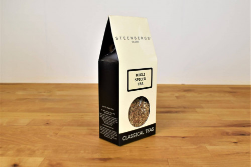 Steenbergs Organic Migli Spiced Tea Mix from the Steenbergs UK online shop for organic spices and loose tea infusions.