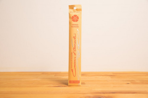 Fairtrade Maroma Orange Blossom Incense Sticks x 10 from the Steenbergs UK online ethical shop.
