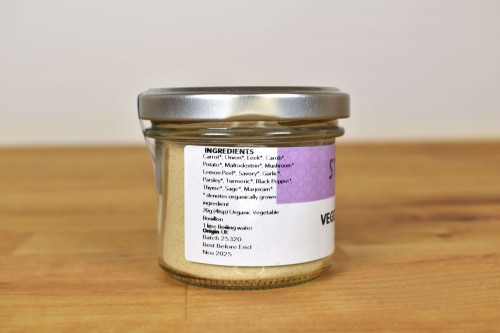 Buy Steenbergs Organic Vegetable Bouillon No Salt Added, palm oil free, no yeast, in glass jar from the Steenbergs UK online shop for organic herbs, spices and seasonings.