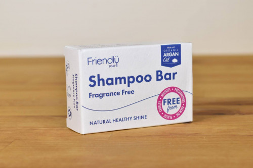 Friendly fragrance free shampoo bar now available at Steenbergs UK ecofriendly shop.