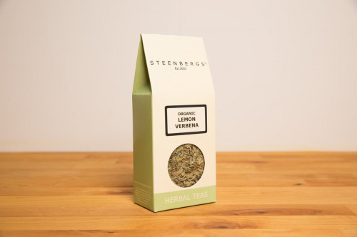 Steenbergs Organic Lemon Verbena Herbal Loose Leaf Tea from the Steenbergs UK online shop for organic loose leaf herbal teas.