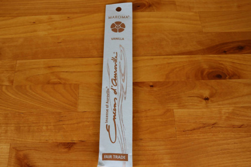 Maroma Fair Trade Vanilla Incense Sticks, all natural, from the Steenbergs UK online shop for ethical household goods.
