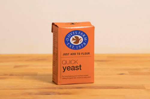 Buy Doves Farm Quick Yeast 125g for hand baking and bread machinesfrom the Steenbergs UK online shop for vegan and vegetarian ingredients and baking ingredients.