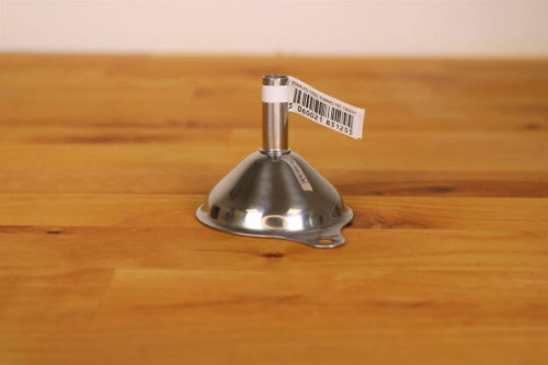 Mini Stainless steel funnel available from Steenbergs UK online shop.