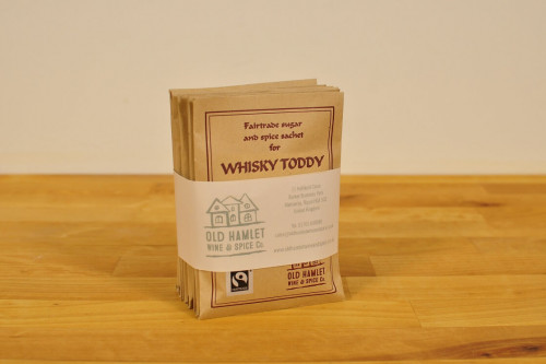 Old Hamlet Fairtrade Whisky Toddy Spice Mix - 10  Single Serve Envelopes from the Steenbergs and Old Hamlet UK online shop for whisky gifts.