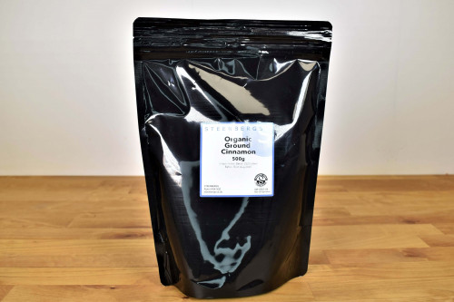 Buy Steenbergs Organic Cinnamon 500g from the Steenbergs UK online specialist spice shop.