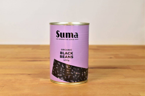 Suma Organic Black Beans Canned from the Steenbergs UK online shop for organic food and ingredients.